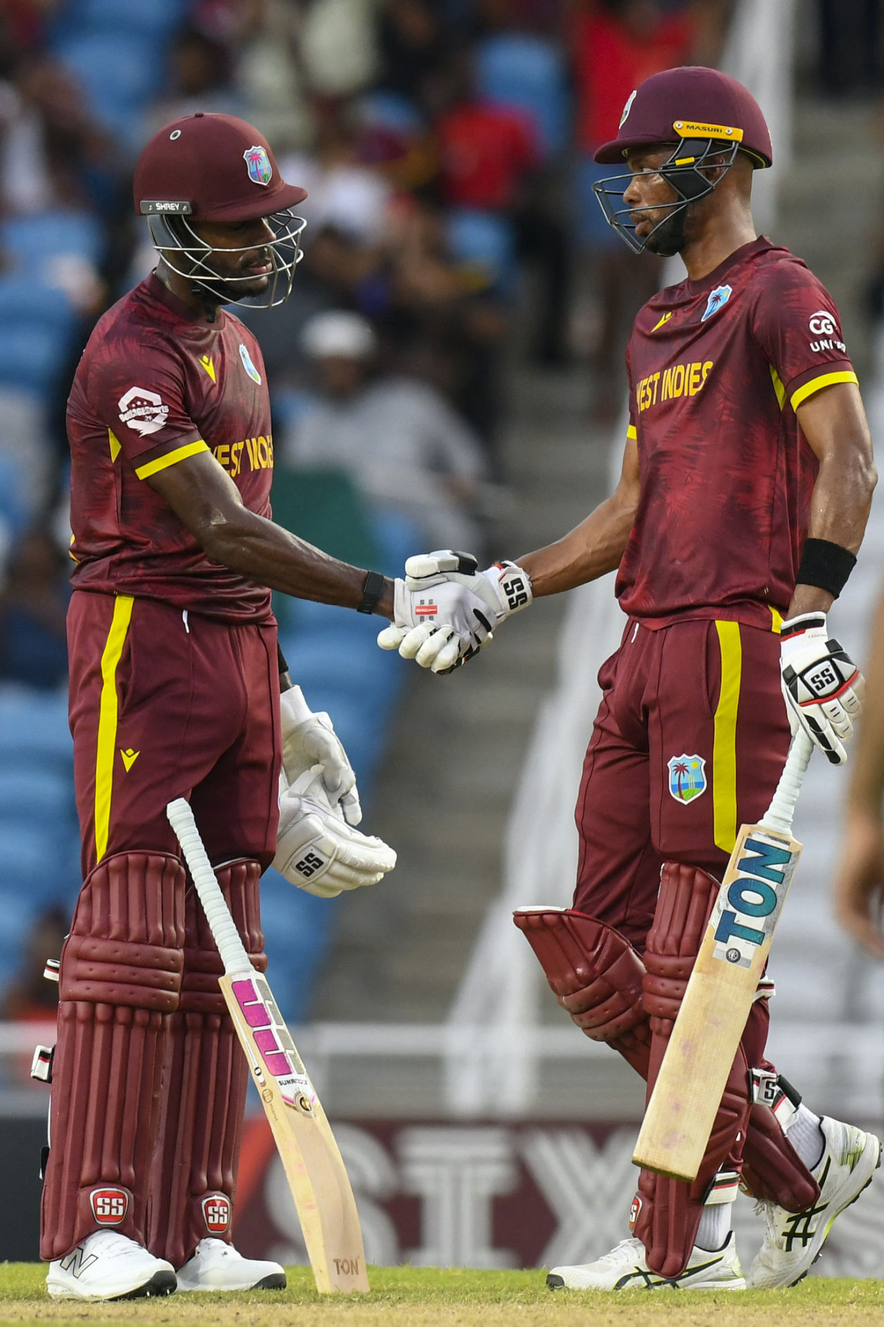 Justin Greaves and Roston Chase had an unbeaten 77 off 72 balls, West Indies vs Pakistan, 2nd ODI, Tarouba, August 10, 2025