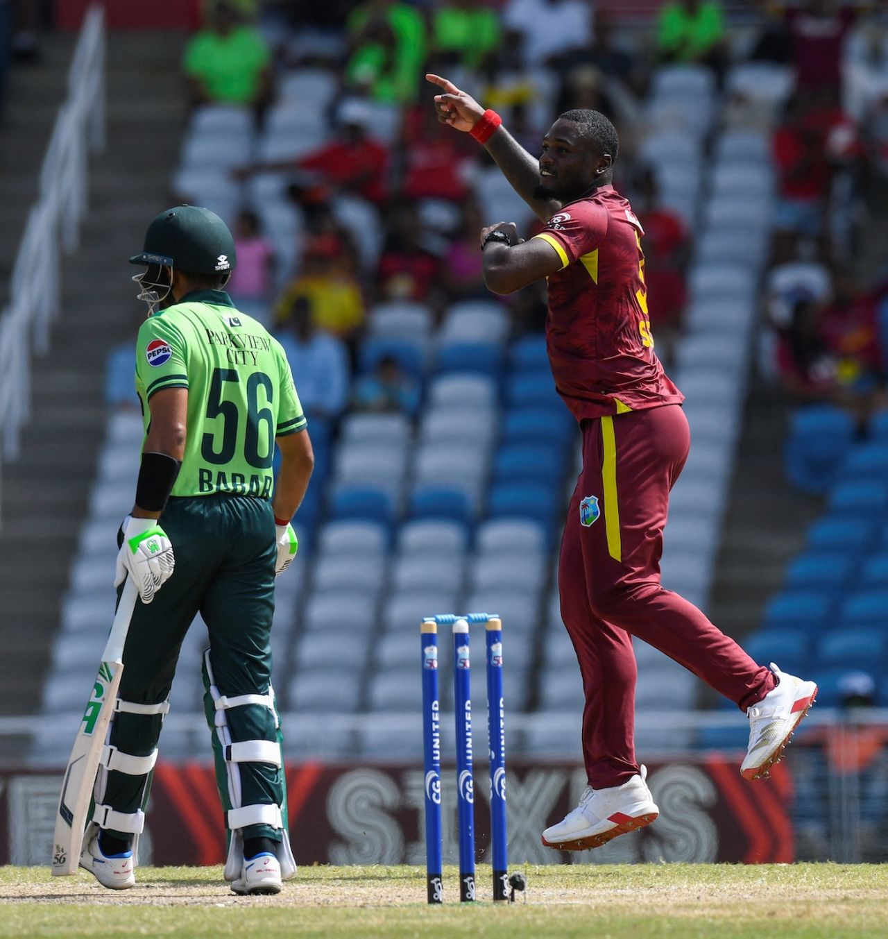 Jayden Seales ended Babar Azam's rare poor series against West Indies, West Indies vs Pakistan, 3rd ODI, Tarouba, August 12, 2025