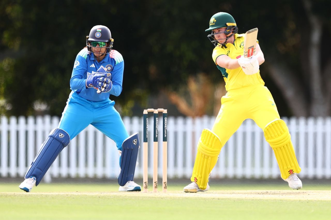 Rachel Trenaman scored a fifty, Australia A vs India A, 1st women's one-dayer, Ian Healy Oval, Brisbane, August 13, 2025
