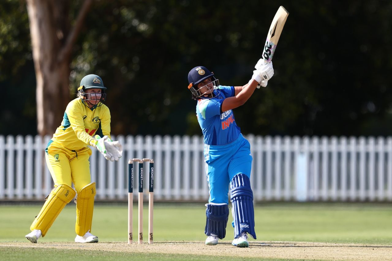 Shafali Verma got going quickly, Australia A vs India A, 1st women's one-dayer, Ian Healy Oval, Brisbane, August 13, 2025