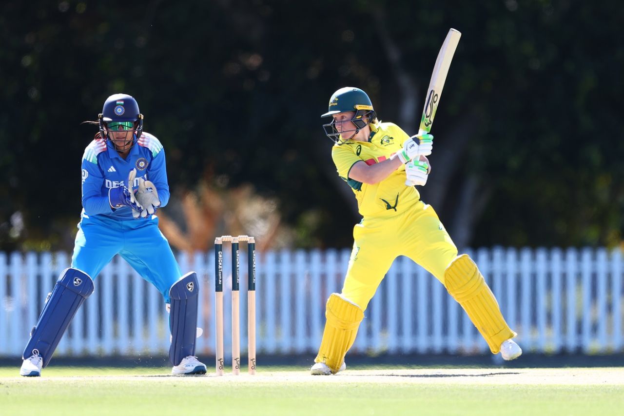 Alyssa Healy finished with 91 off 87 balls, Australia A vs India A, 2nd match, Brisbane, August 15, 2025