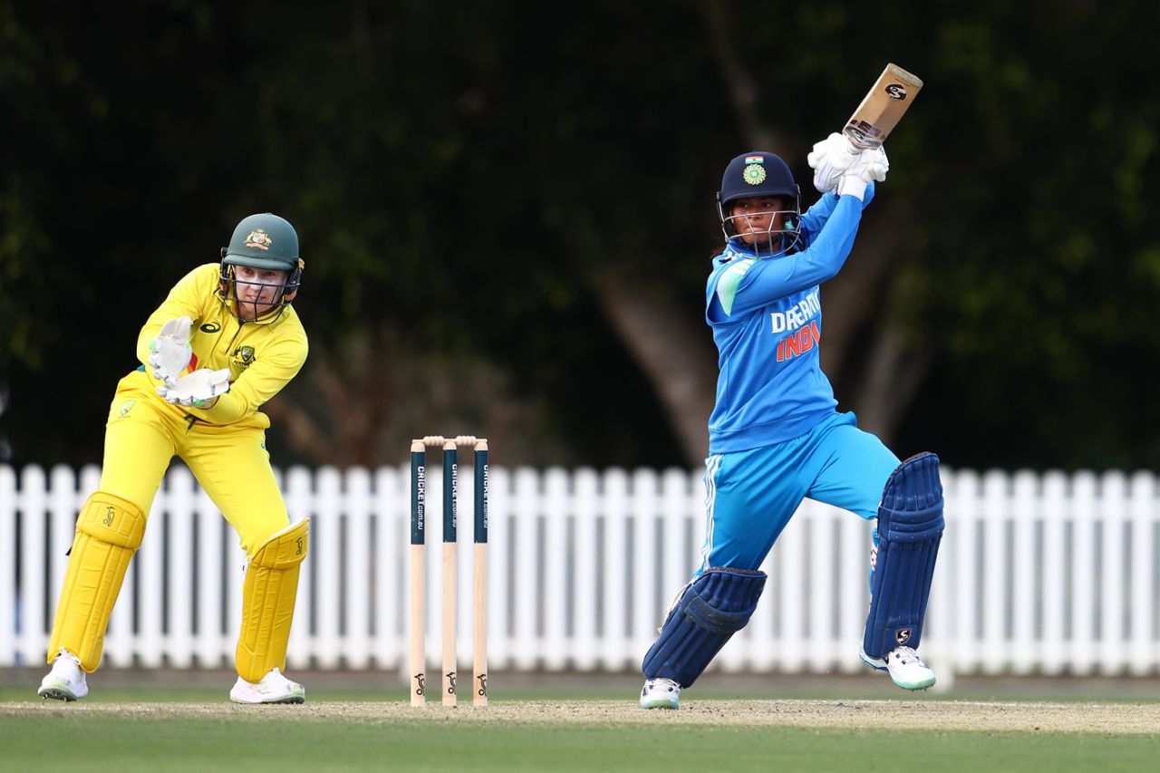 Radha Yadav fought with a valiant half-century, Australia A vs India A, 2nd women's one-dayer, Brisbane, August 15, 2025