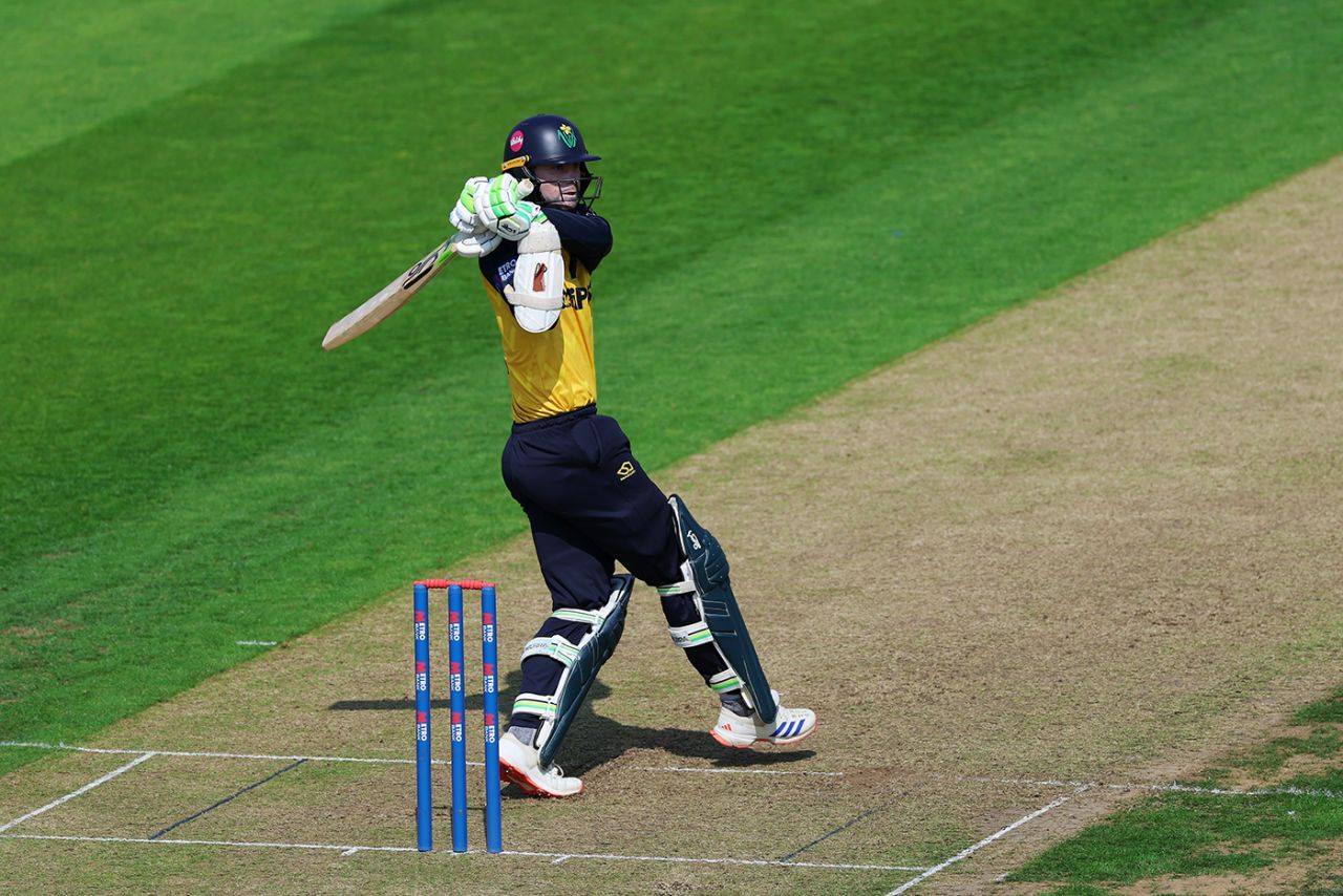 Eddie Byrom fell narrowly short of three figures, Gloucestershire vs Glamorgan, Metro Bank One-Day Cup, Bristol, August 15, 2025