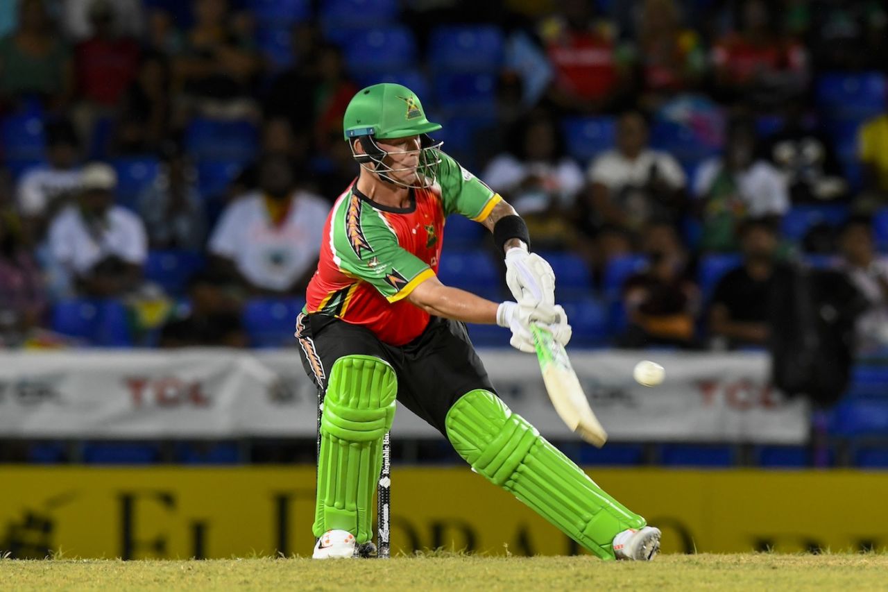 Ben McDermott scored a 39-ball 75, St Kitts and Nevis Patriots vs Guyana Amazon Warriors, CPL 2025, Basseterre, August 15, 2025