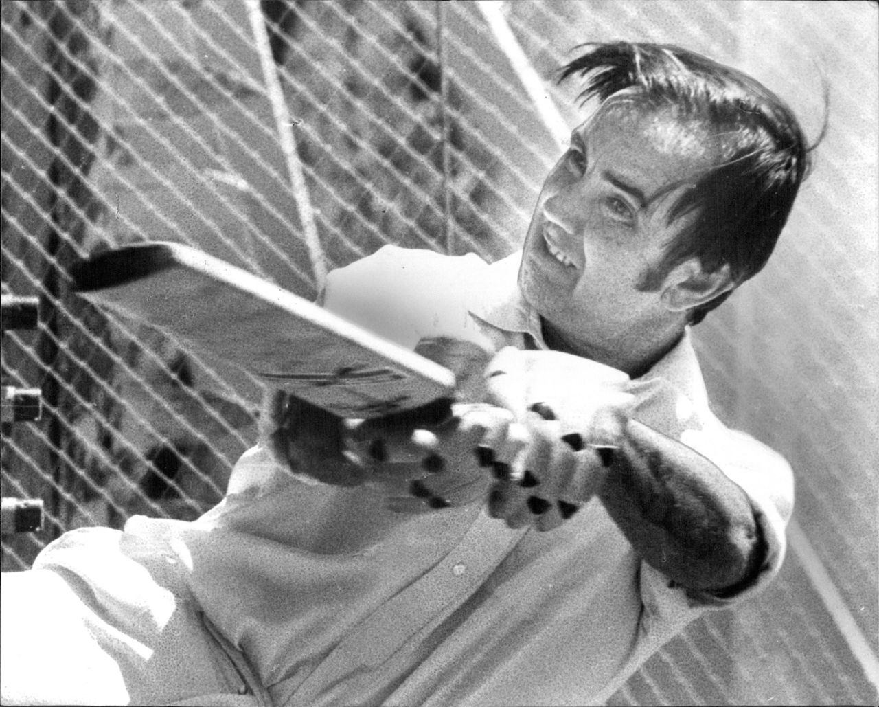 Bob Simpson has a hit at the SCG No. 2 nets, Sydney, October 18, 1977