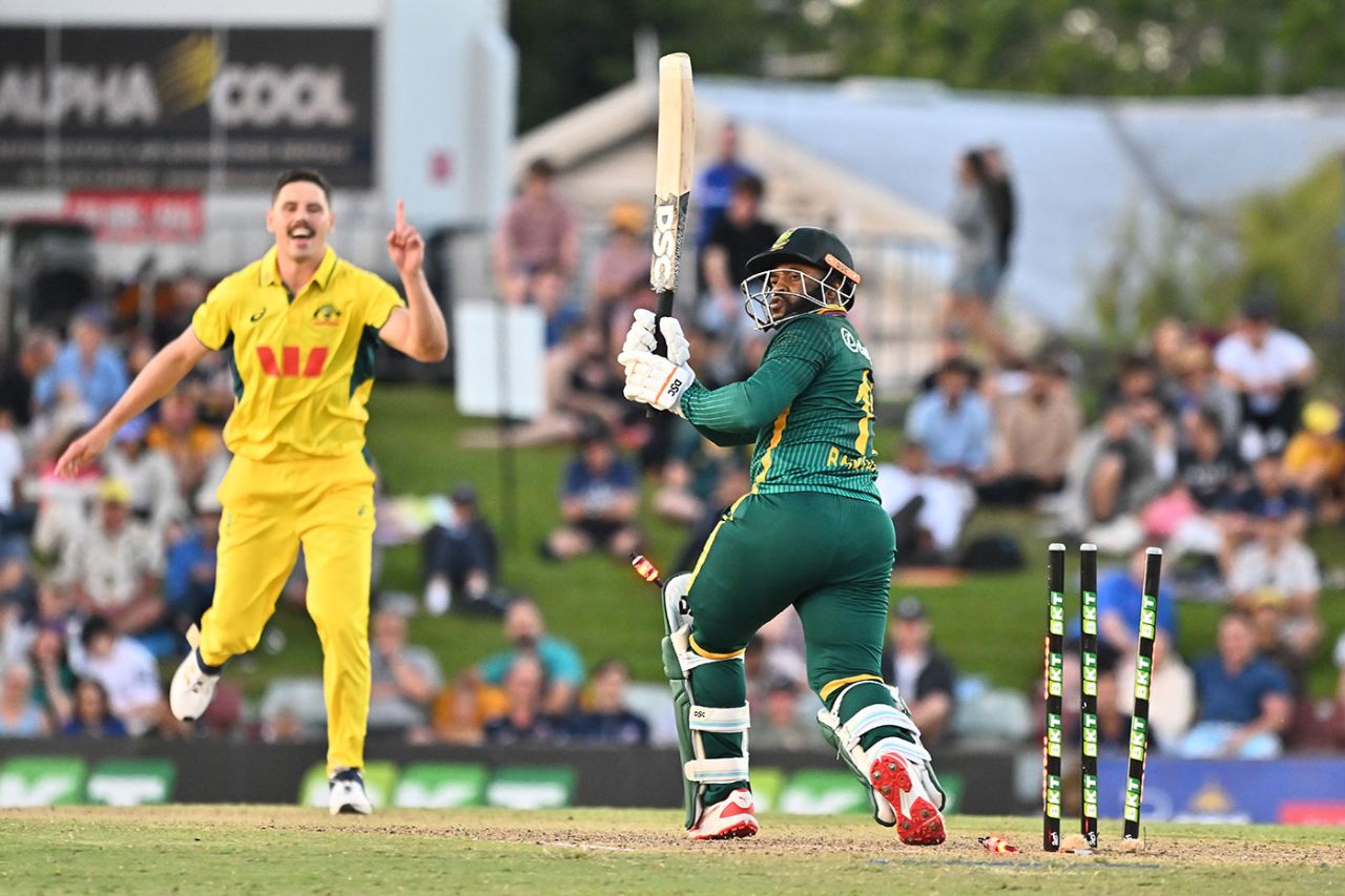 Ben Dwarshuis ended Temba Bavuma's half-century, Australia vs South Africa, 1st ODI, Cairns, August 19, 2025