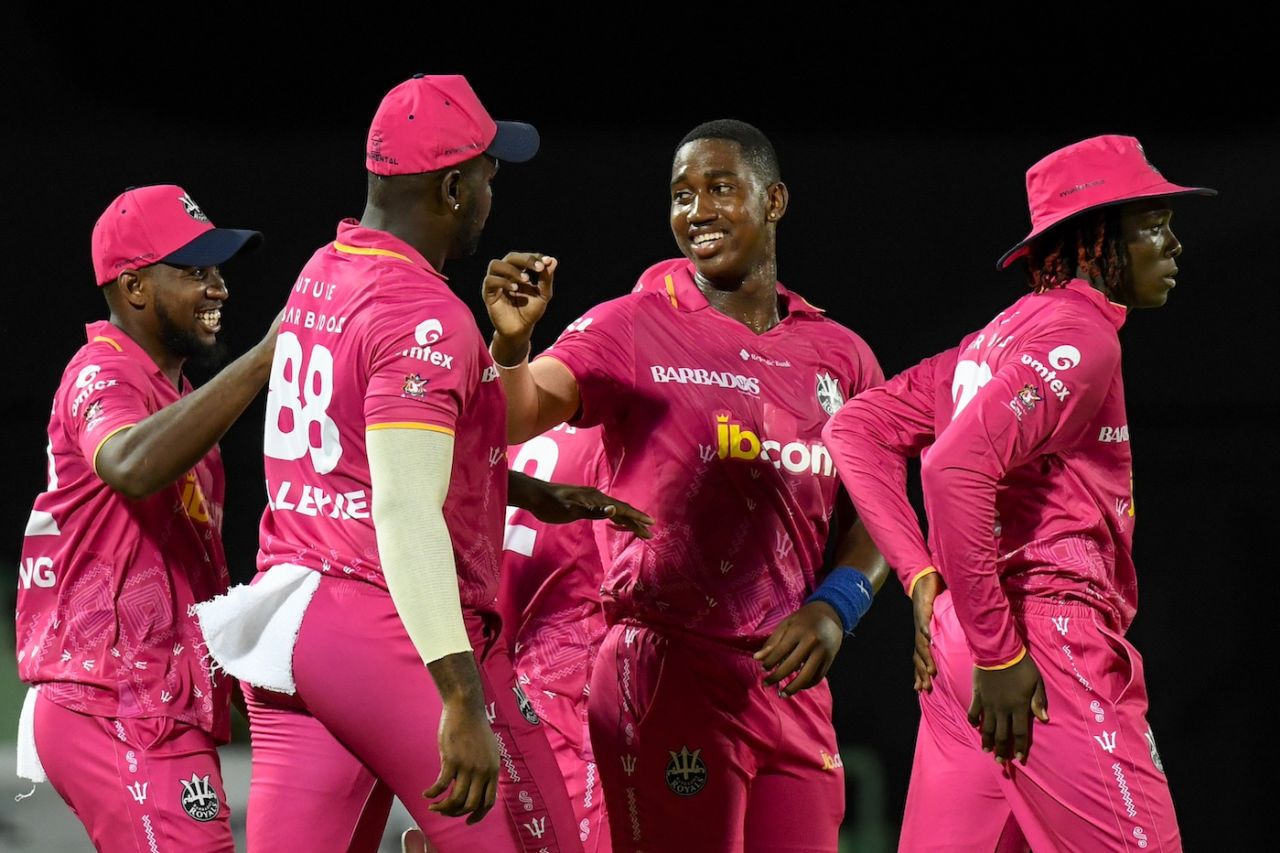Ramon Simmonds picked up three wickets, St Kitts and Nevis Patriots vs Barbados Royals, CPL 2025, North Sound, August 21, 2025