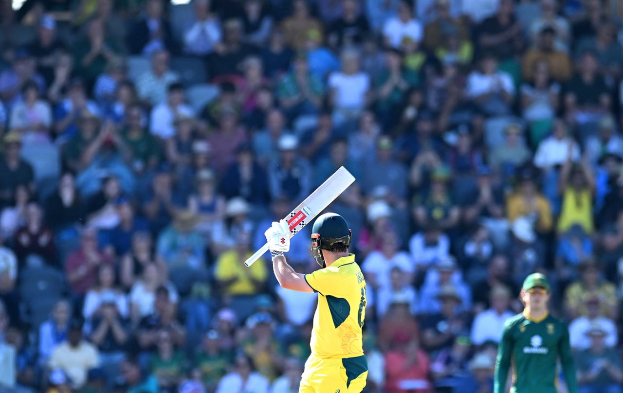 Travis Head brings up his half-century, Australia vs South Africa, 3rd ODI, Mackay, August 24, 2025