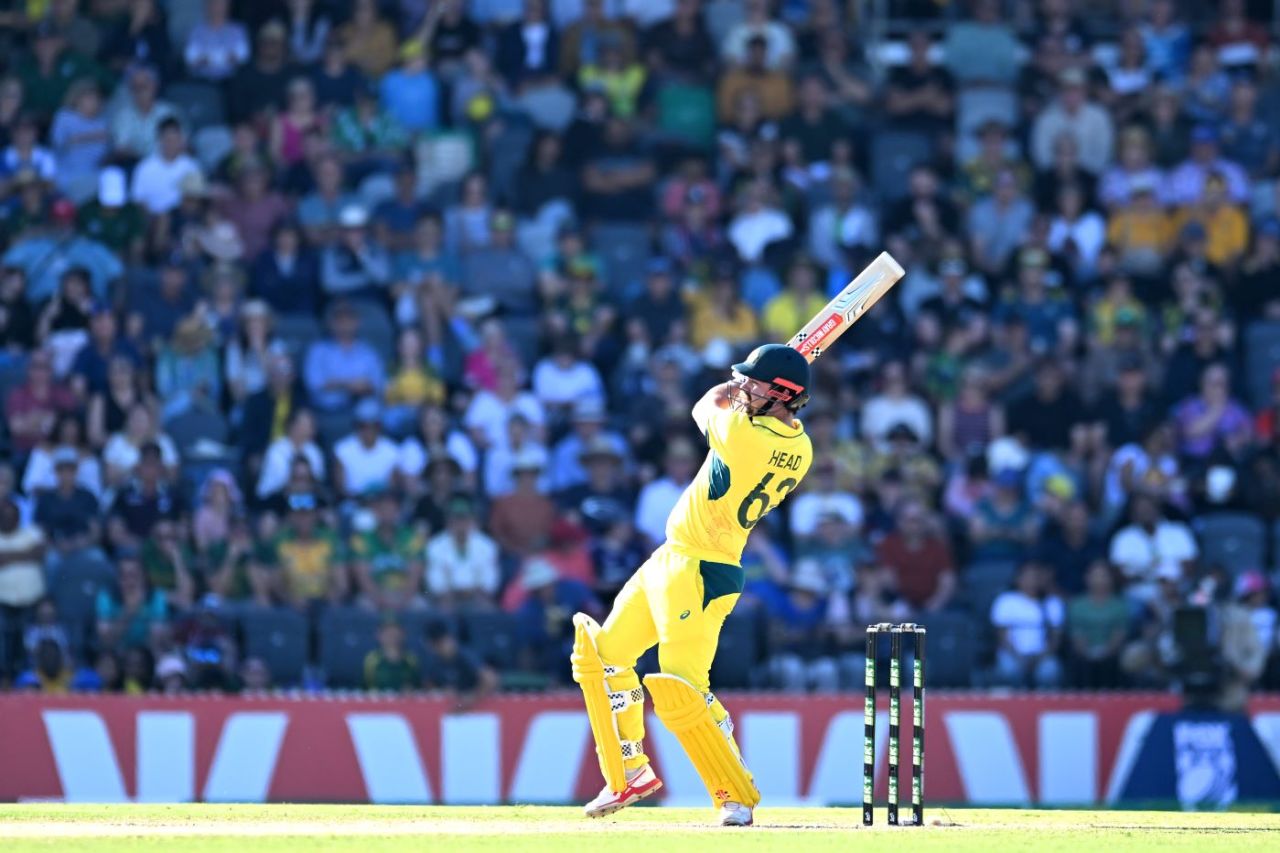 Travis Head pulls over midwicket, Australia vs South Africa, 3rd ODI, Mackay, August 24, 2025