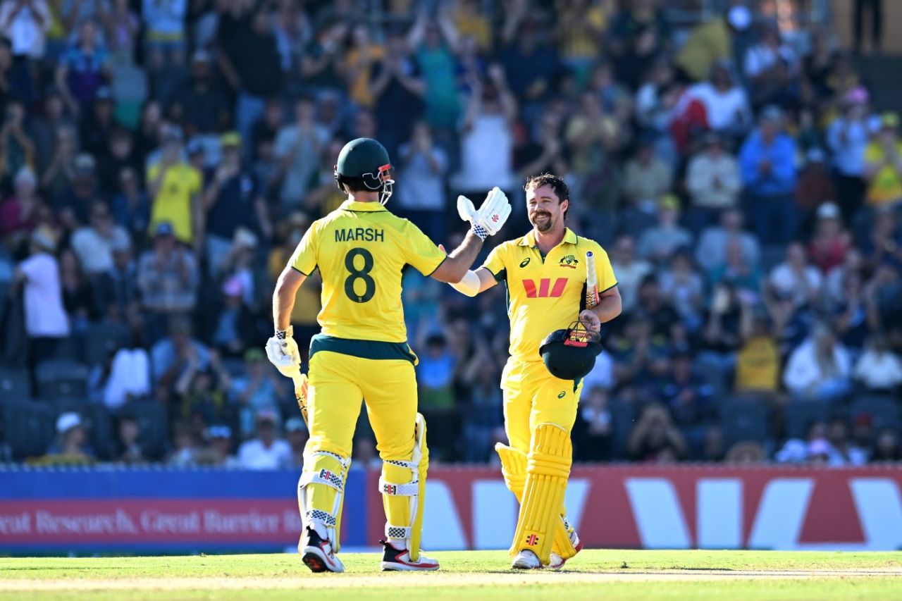 Travis Head and Mitchell Marsh shared a double-century stand, Australia vs South Africa, 3rd ODI, Mackay, August 24, 2025