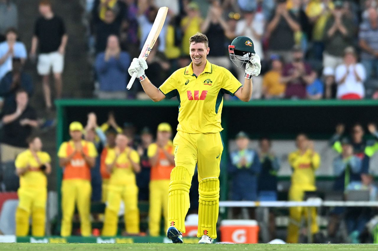 Cameron Green made his maiden ODI hundred from just 47 balls, Australia vs South Africa, 3rd ODI, Mackay, August 24, 2025