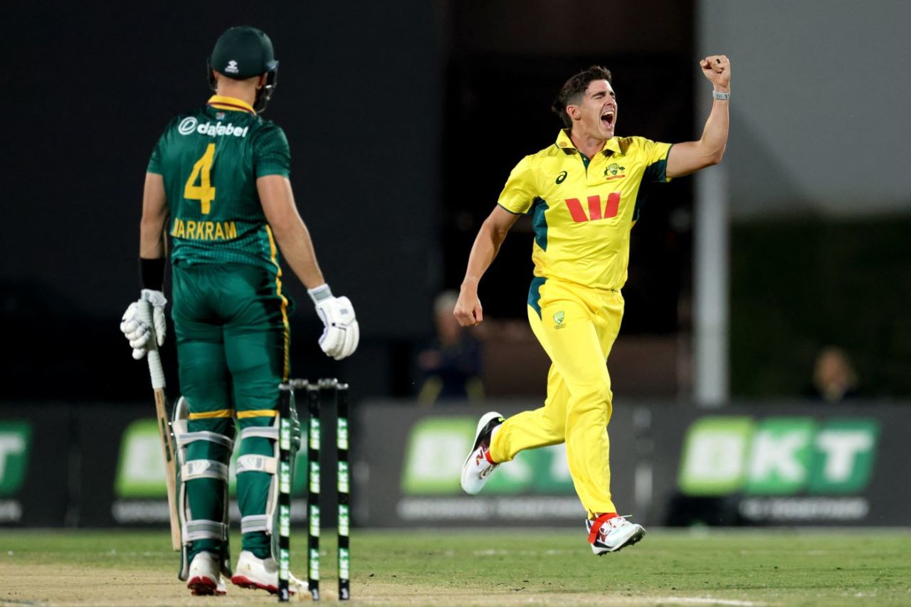 Sean Abbott struck early to send Aiden Markram back, Australia vs South Africa, 3rd ODI, Mackay, August 24, 2025