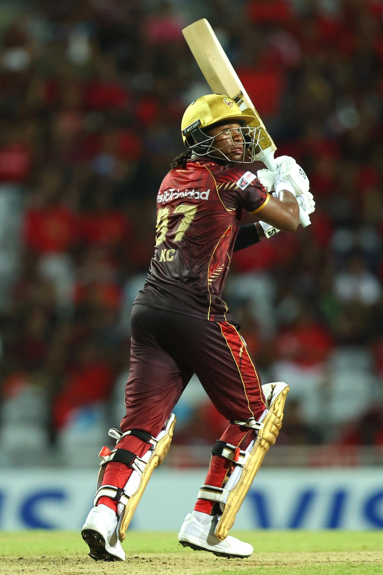 Keacy Carty scored a 45-ball 60, Trinbago Knight Riders vs Antigua and Barbuda Falcons, CPL, Tarouba, August 27, 2025