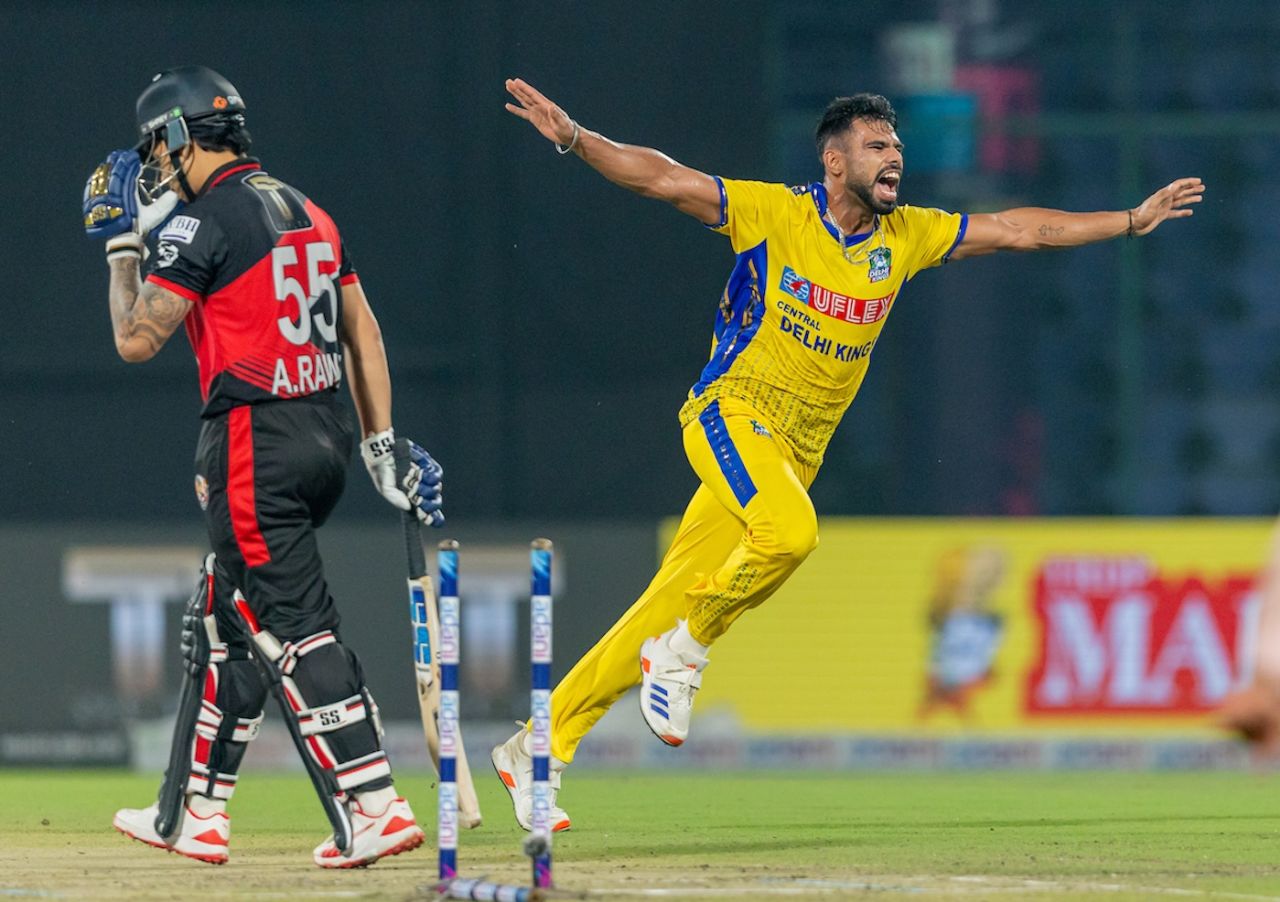 Money Grewal dismantled East Delhi Riders with a hat-trick, East Delhi Riders vs Central Delhi Kings, DPL 2025, August 27, 2025