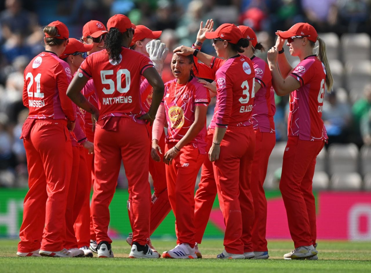 Shabnim Ismail had Laura Wolvaardt caught behind, Southern Brave vs Welsh Fire, Women's Hundred, Southampton, August 28, 2025