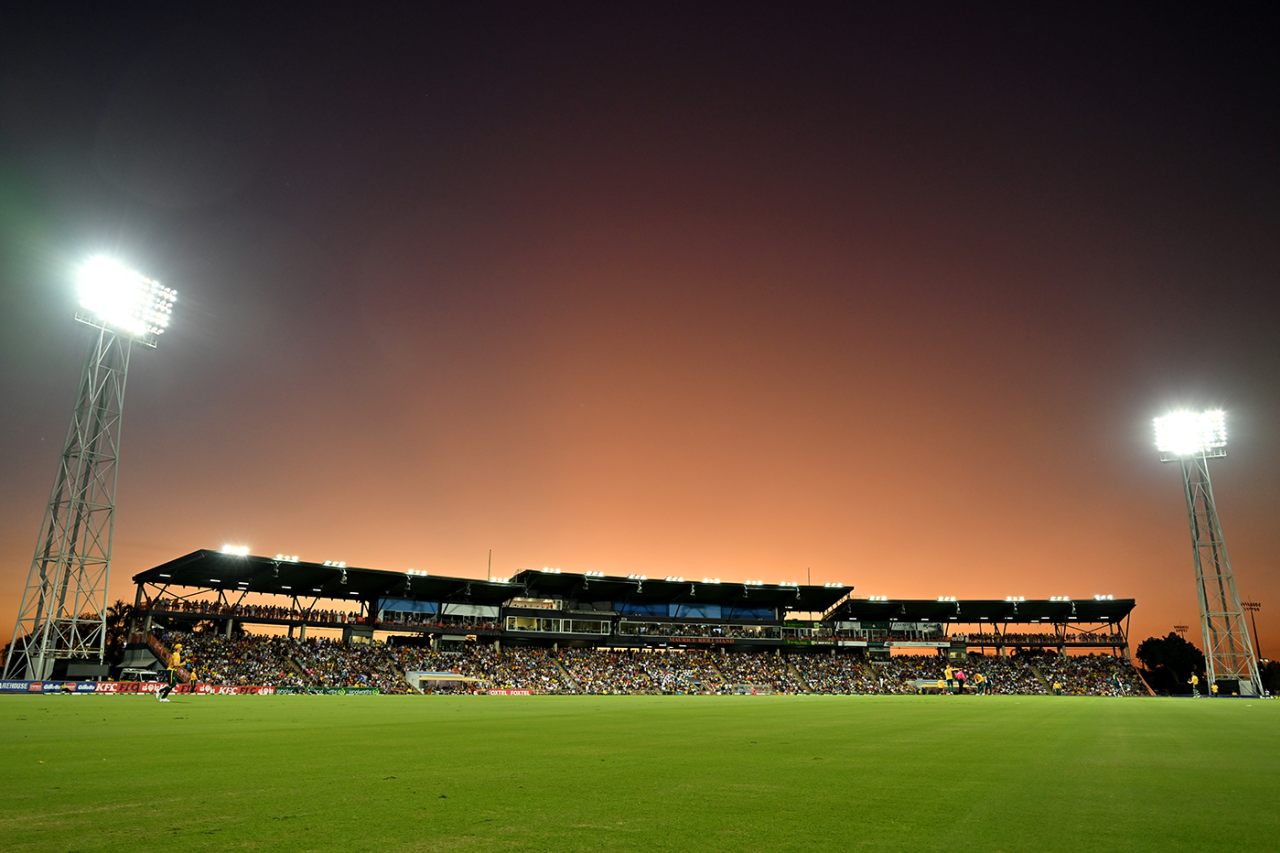 A view across Marrara Stadium in Darwin, Australia vs South Africa, 1st T20I, Darwin, August 10, 2025