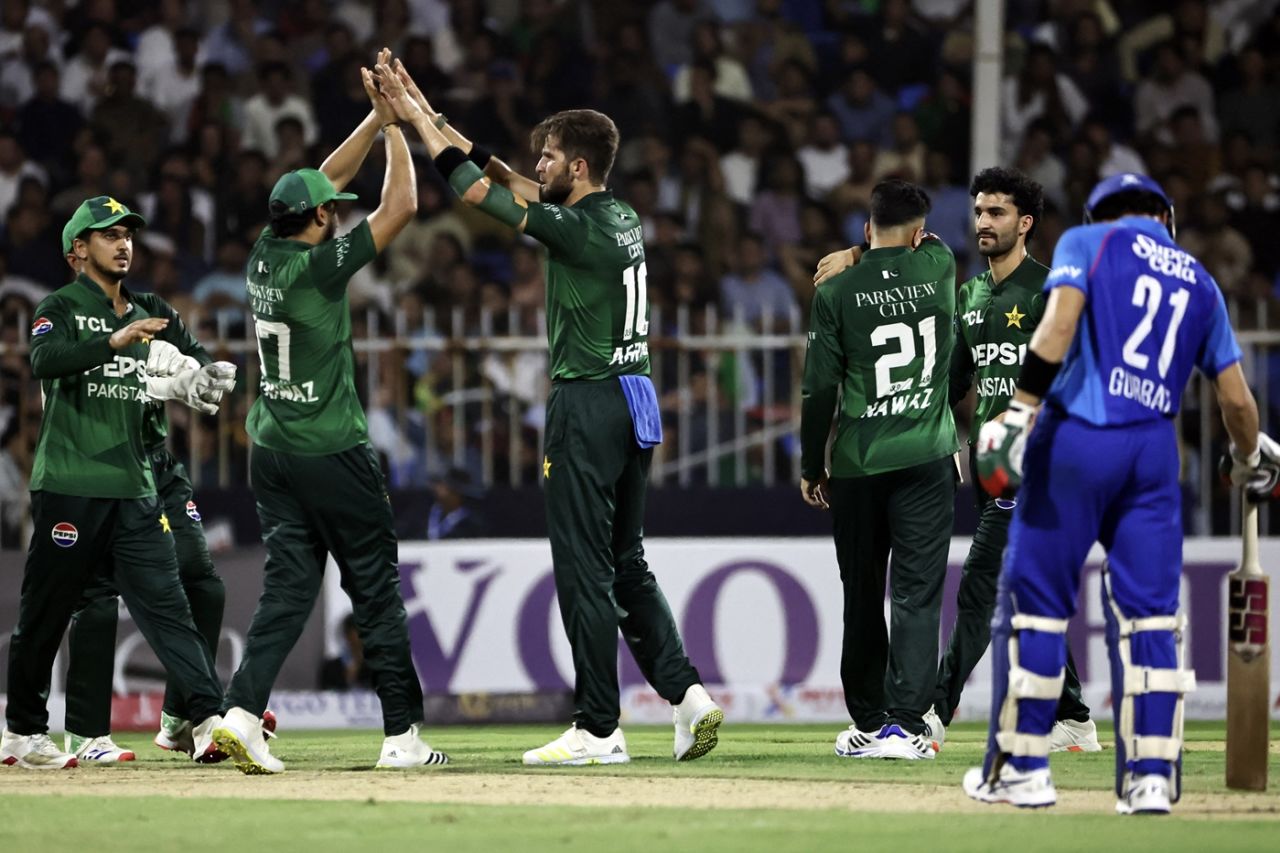 Shaheen Shah Afridi dealt an early blow, Afghanistan vs Pakistan, UAE T20I tri-series, Sharjah, August 29, 2025