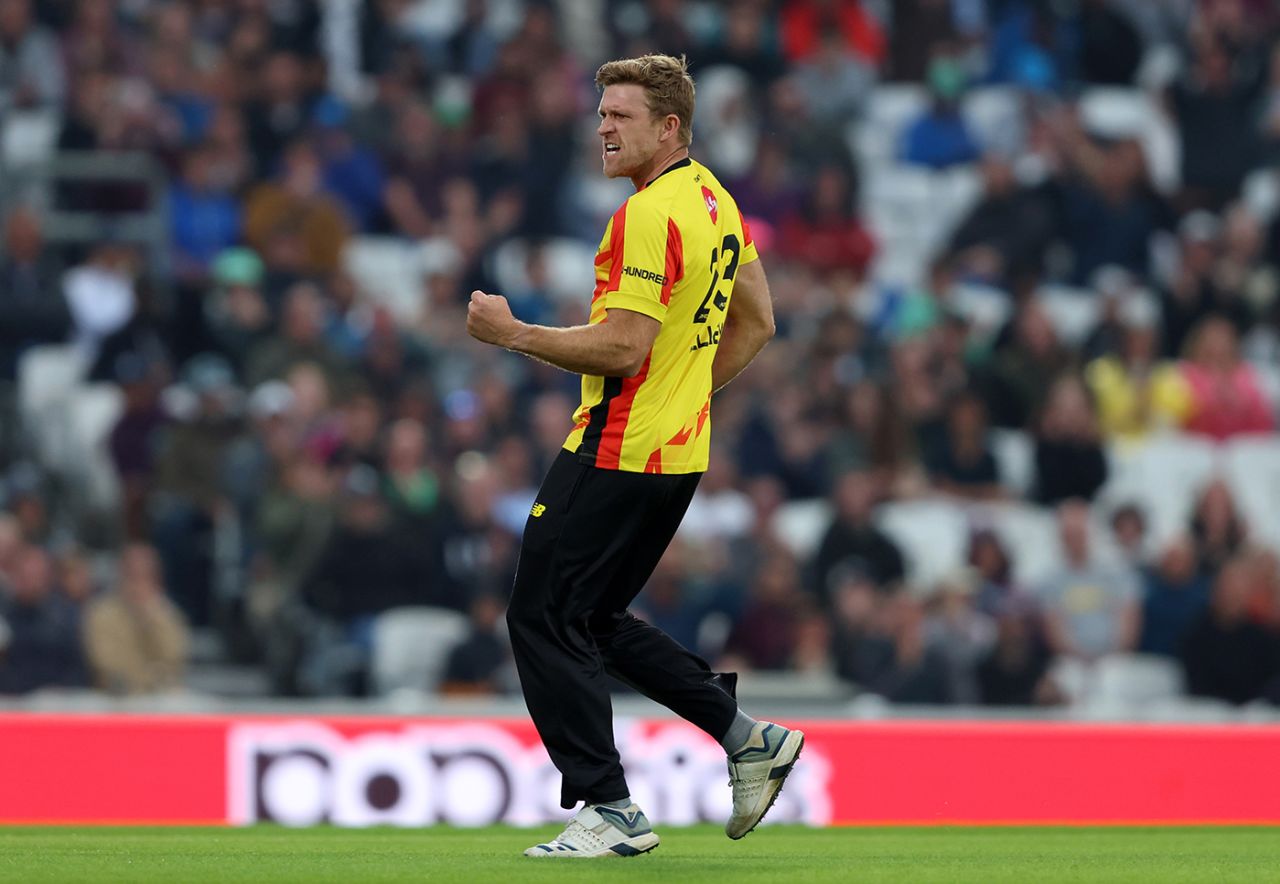 David Willey struck with his third ball to remove Zak Crawley, Northern Superchargers vs Trent Rockets, The Kia Oval, The Hundred Men's Competition, August 30, 2025