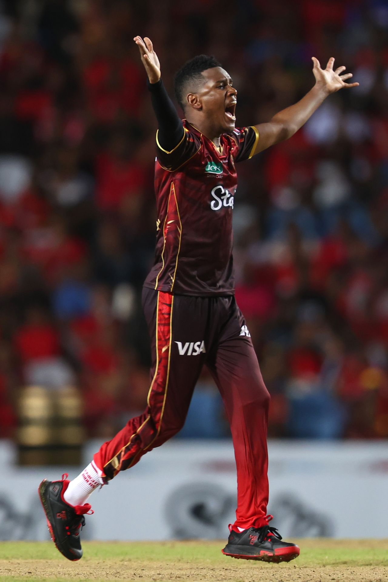 Akeal Hosein dented Guyana Amazon Warriors from the start, Trinbago Knight Riders vs Guyana Amazon Warriors, CPL 2025, Tarouba, August 30, 2025
