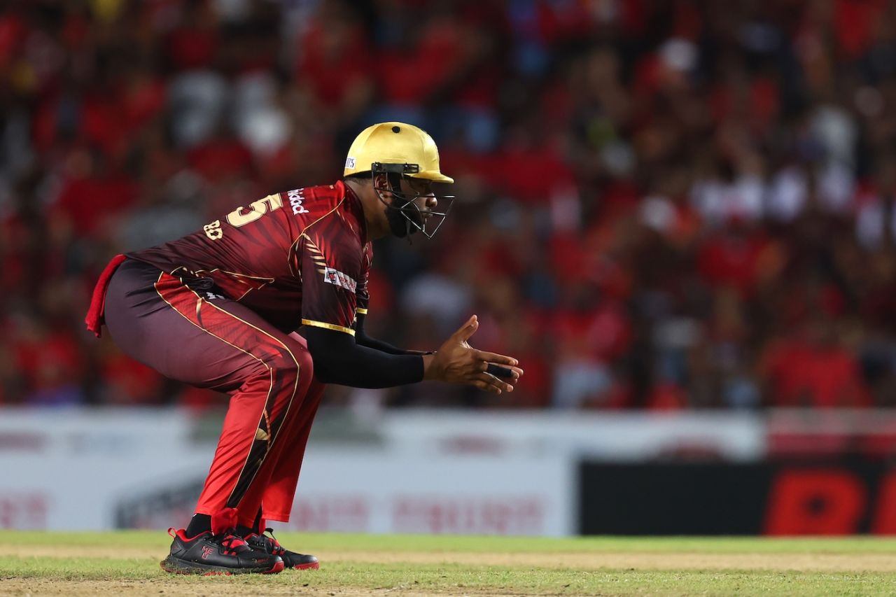 Kieron Pollard got under the helmet and close to the batters, Trinbago Knight Riders vs Guyana Amazon Warriors, CPL 2025, Tarouba, August 30, 2025