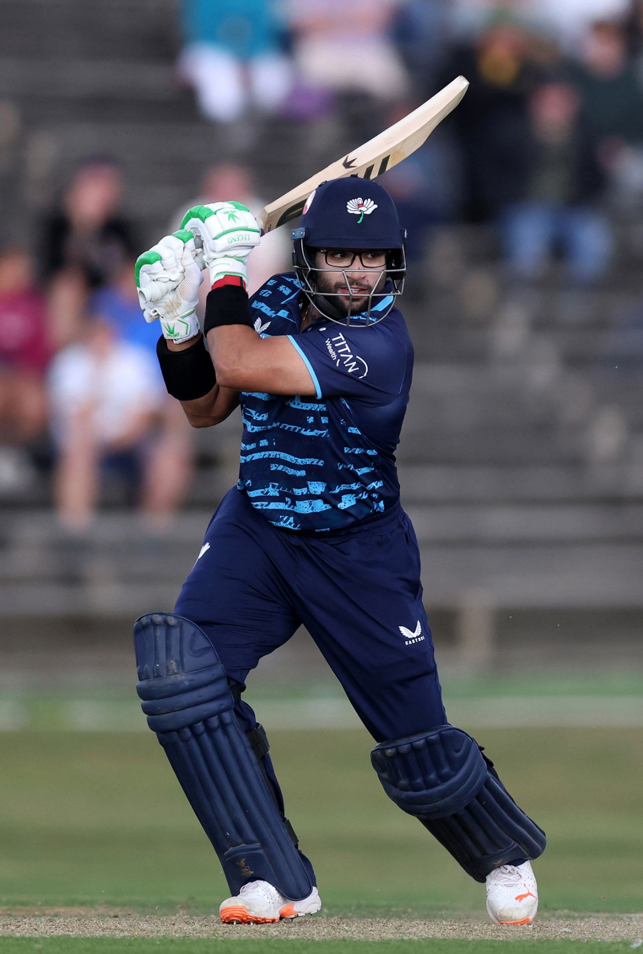 Imam-ul-Haq on his way to another Yorkshire century, Yorkshire vs Hampshire, Metro Bank Cup semi-finals, Scarborough, August 31, 2025