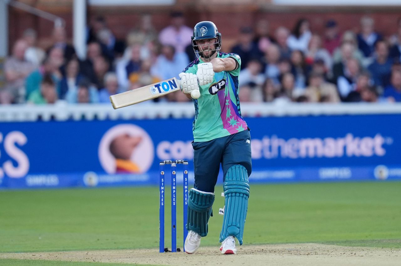 Will Jacks swings into the leg side, Oval Invincibles vs Trent Rockets, The Hundred Men's Competition, Final, Lord's, Augsut 31, 2025