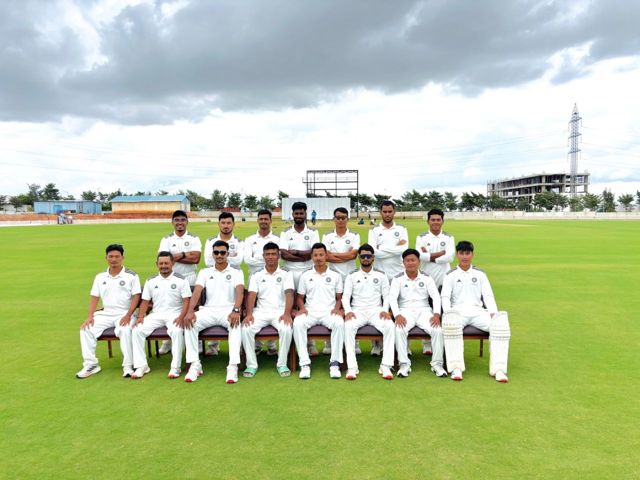 The North East Zone team poses for an official photograph, Central Zone vs North East Zone, Duleep Trophy quarter-final, Bengaluru, August 31, 2025