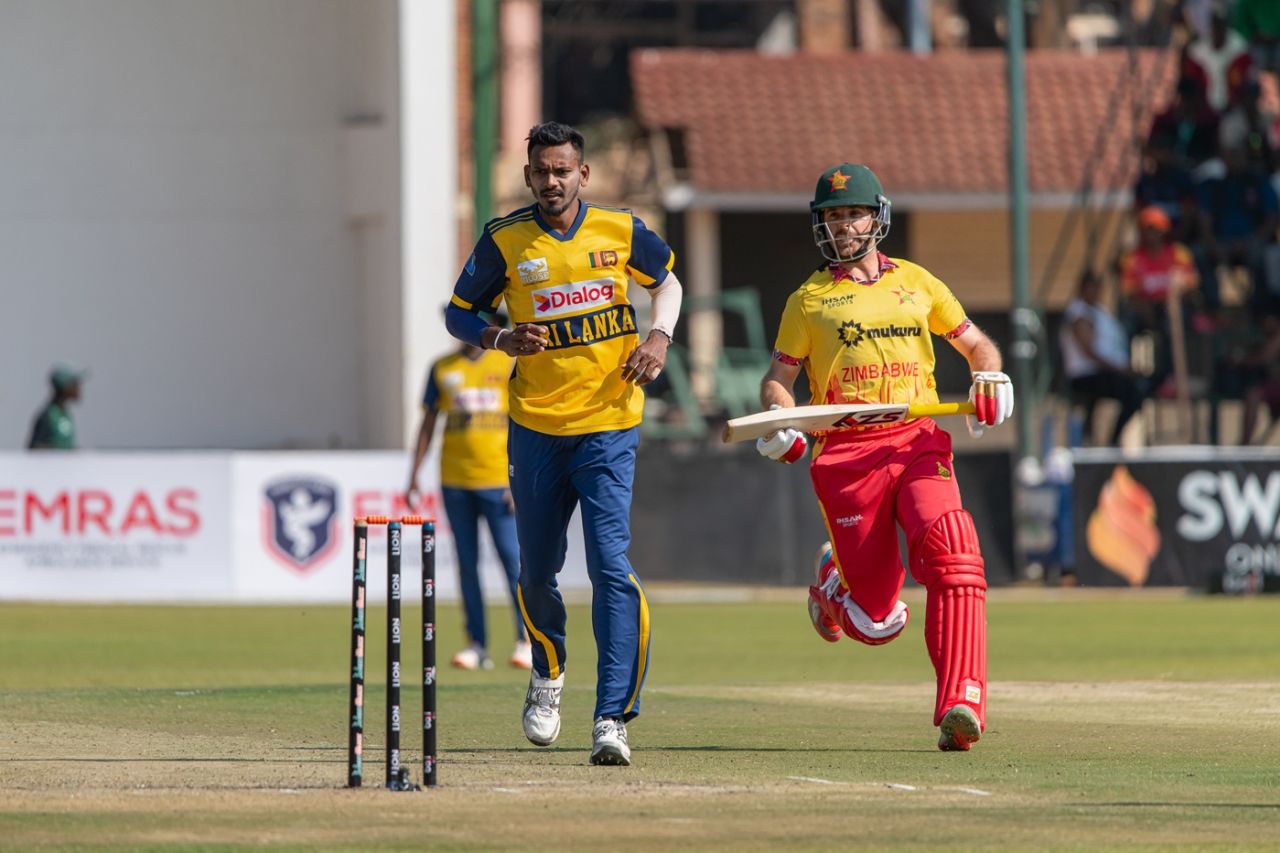 Dushmantha Chameera picked up 3 for 30, Zimbabwe vs Sri Lanka, 1st T20I, Harare, September 3, 2025