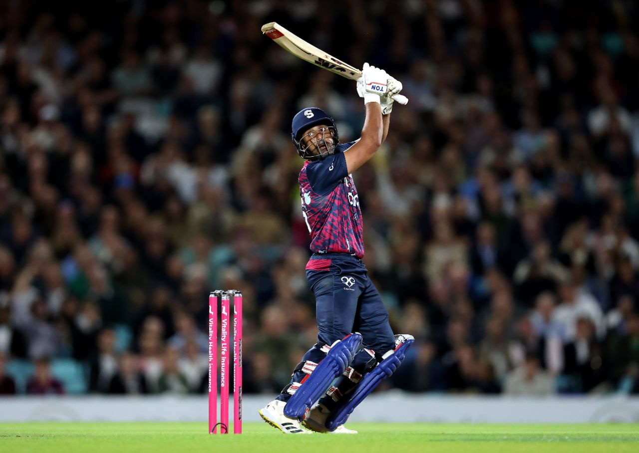 Ravi Bopara cuts loose during his brilliant century, Surrey vs Northamptonshire, Vitality Blast, quarter-final, The Oval, September 3, 2025