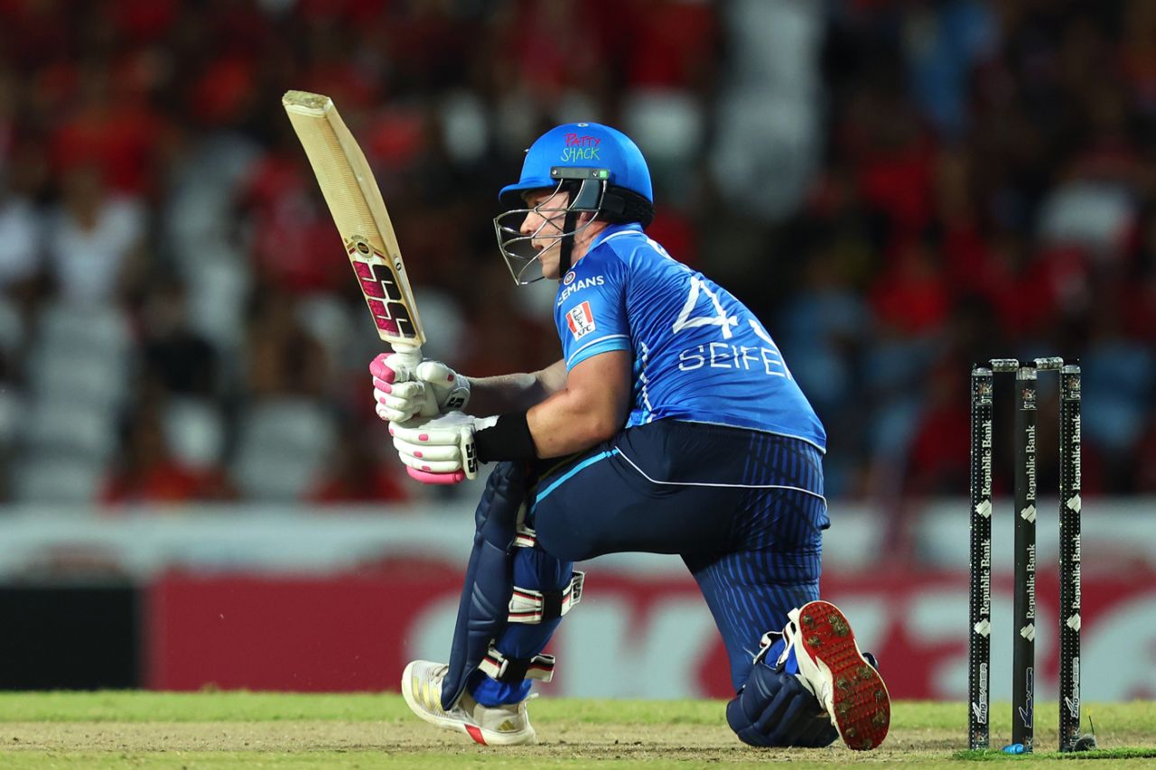Tim Seifert made easy work of the chase, Trinbago Knight Riders vs St Lucia Kings, CPL 2025, Tarouba, September 3, 2025