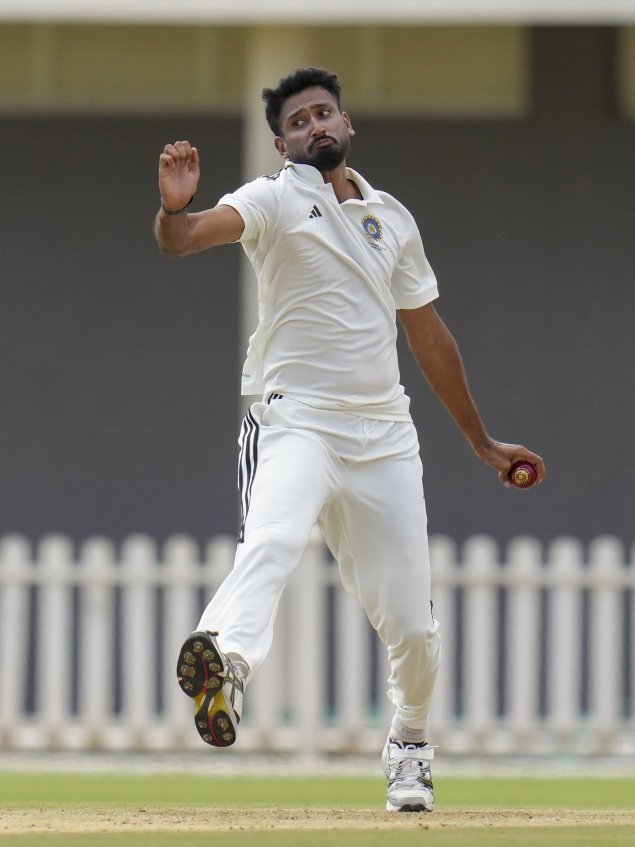 Khaleel Ahmed struck in the first over of the match, Central Zone vs West Zone, Duleep Trophy semi-final, Bengaluru, September 4, 2025