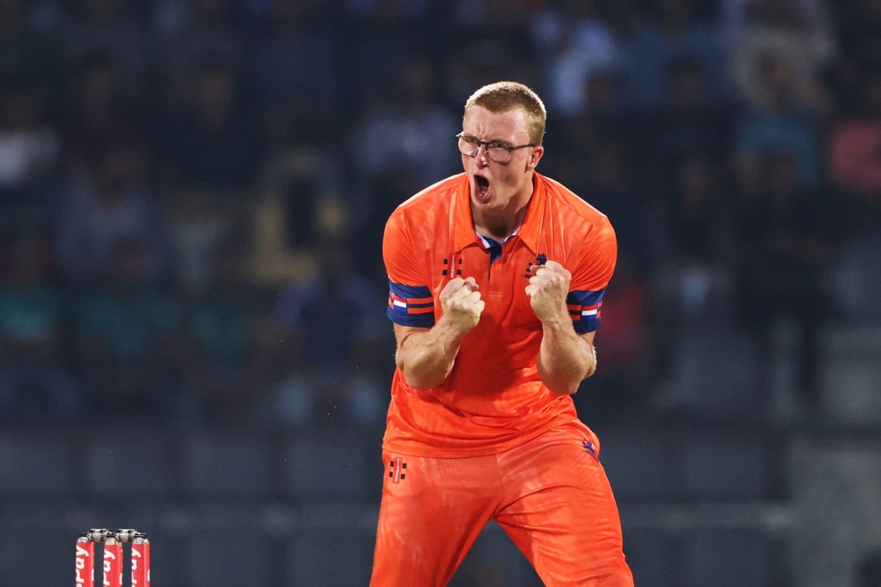 Tim Pringle bowled an economical spell, Bangladesh vs Netherlands, 3rd T20I, Sylhet, September 3, 2025