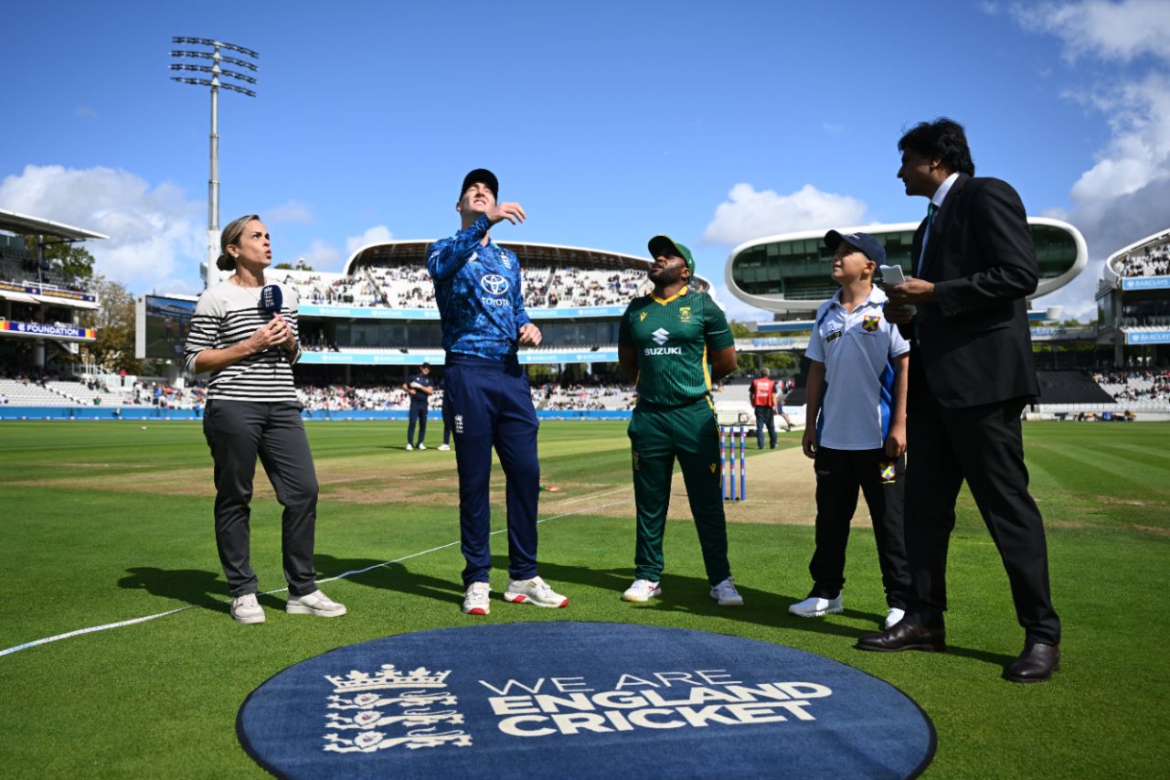 Harry Brook won the toss and chose to bowl first, England vs South Africa, 2nd ODI, Lord's, September 4, 2025