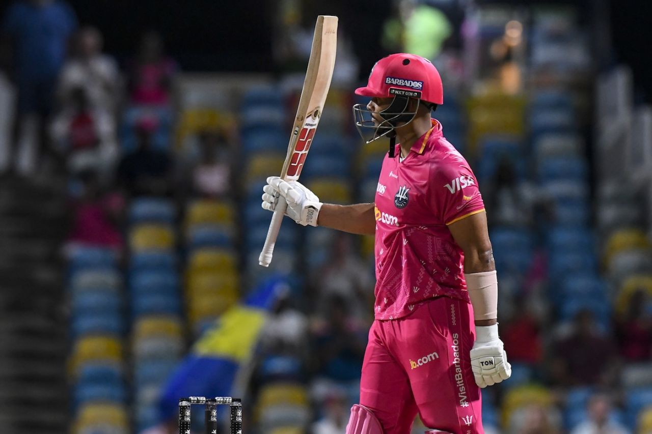 Brandon King stayed unbeaten on 98, Barbados Royals vs Antigua and Barbuda Falcons, CPL 2025, Bridgetown, September 5, 2025