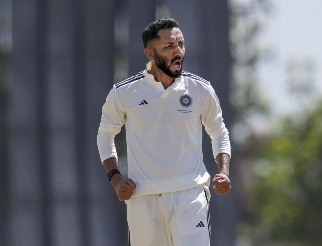 Dharmendrasinh Jadeja kept striking occasionally, Central Zone vs West Zone, Duleep Trophy semi-final, 3rd day, Bengaluru, September 6, 2025
