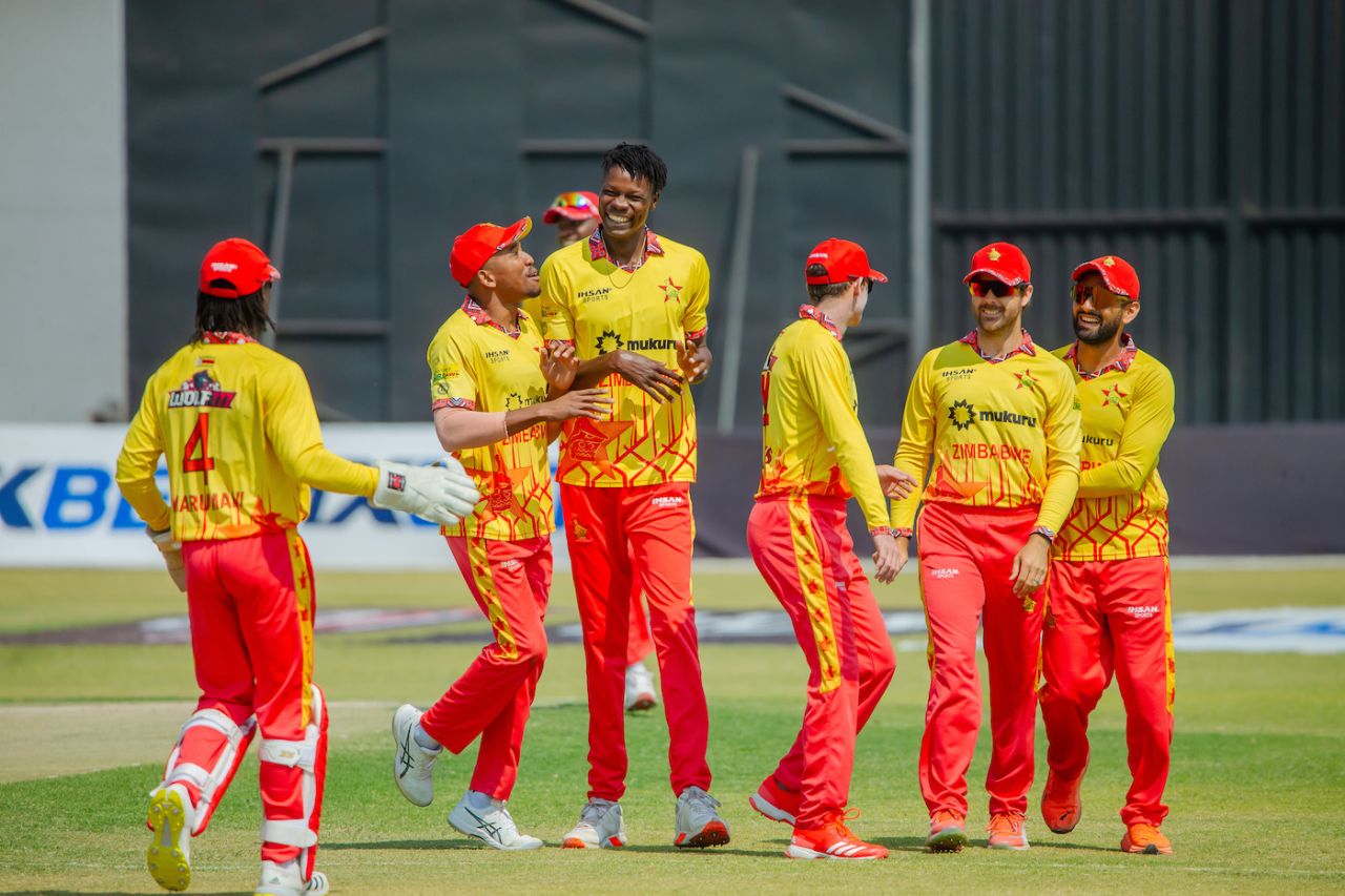 Blessing Muzarabani took two wickets in the powerplay, Zimbabwe vs Sri Lanka, 2nd T20I, Harare, September 6, 2025