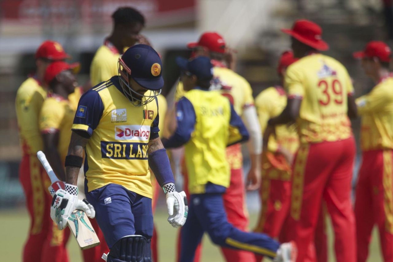 Kusal Mendis was the first wicket to fall, Zimbabwe vs Sri Lanka, 2nd T20I, Harare, September 6, 2025