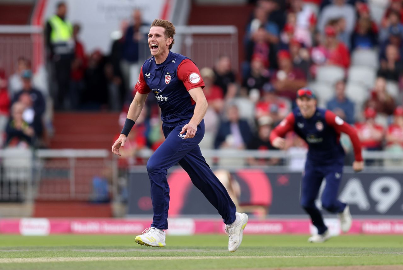 Fred Klaassen's new-ball burst gave Kent hope, Lancashire vs Kent, Men's T20 Blast quarter-final, Old Trafford, September 6, 2025