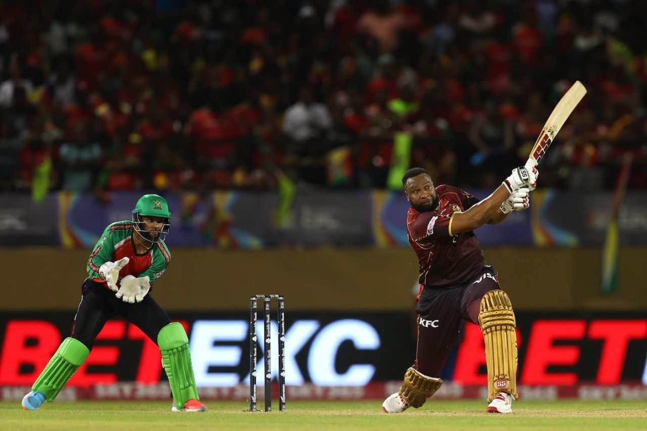Kieron Pollard hammered some lusty blows, Guyana Amazon Warriors vs Trinbago Knight Riders, CPL 2025, Providence, September 6, 2025