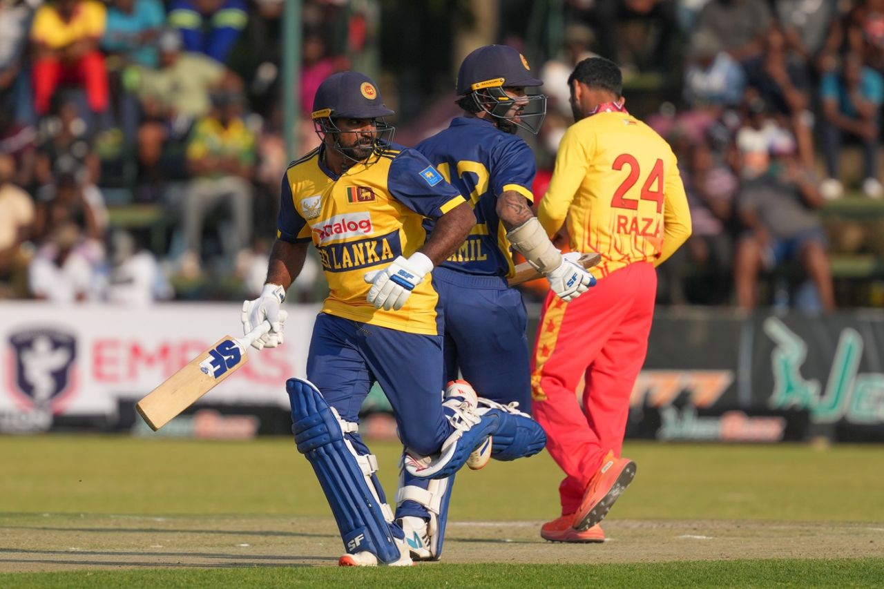 Kusal Perera added an unbroken 117 with Kamal Mishara, Zimbabwe vs Sri Lanka, 3rd T20I, Harare, September 9, 2025