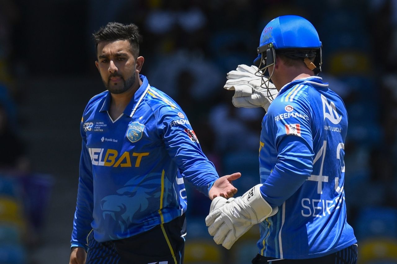 Tabraiz Shamsi produced a double-strike for St Lucia Kings, Barbados Royals vs St Lucia Kings, CPL 2025, Bridgetown, September 7, 2025