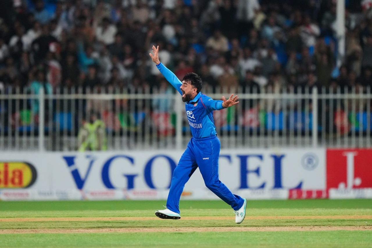 Rashid Khan ran through Pakistan with three wickets, Afghanistan vs Pakistan, final, UAE T20I tri-series, Sharjah, September 7, 2025
