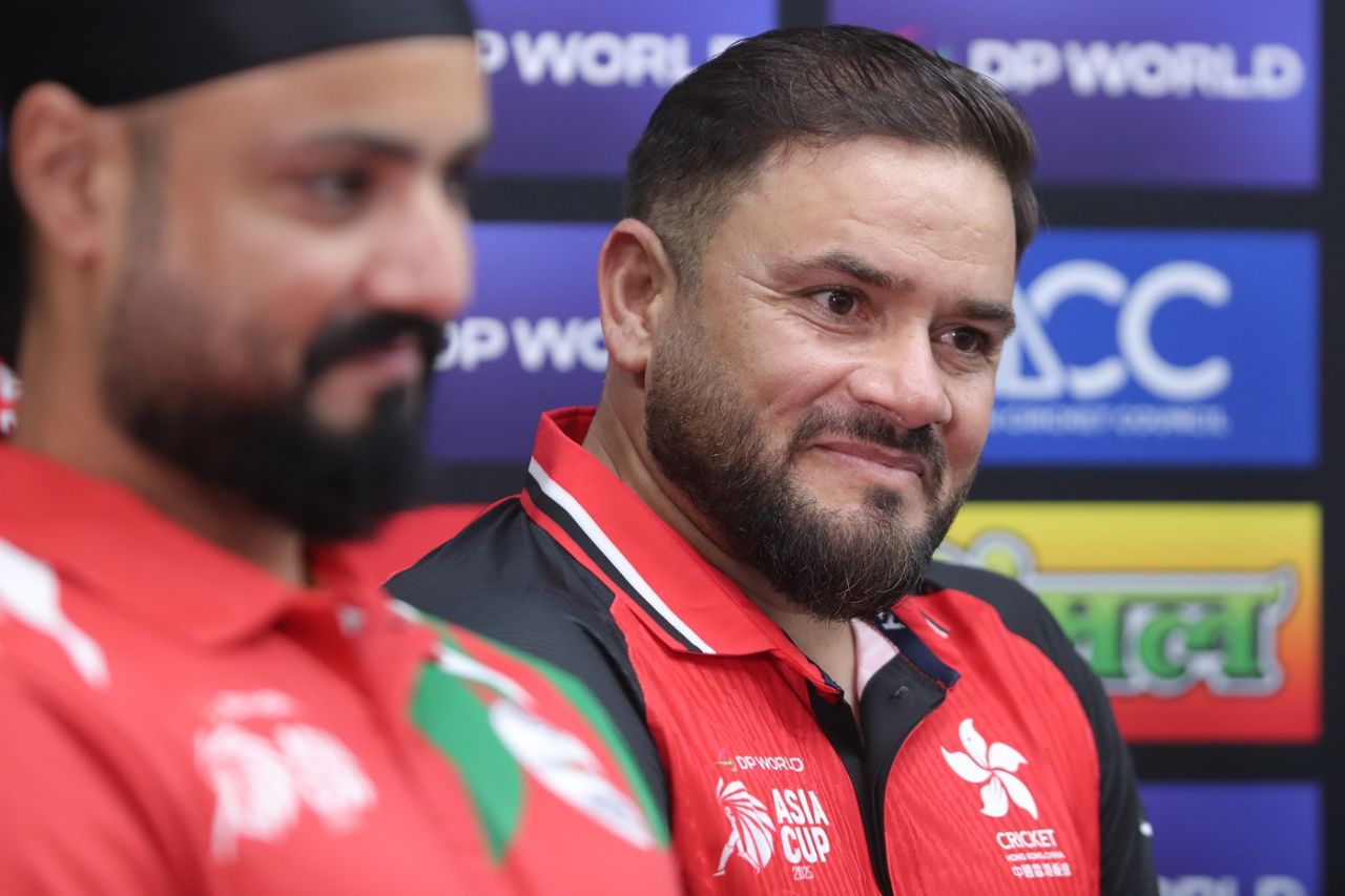 Yasim Murtaza and Jatinder Singh attend the Asia Cup press conference, Men's T20 Asia Cup, Dubai, September 9, 2025