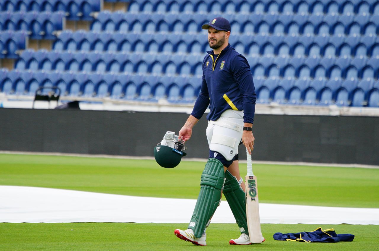Aiden Markram walks out to the middle, Sophia Gardens, Cardiff, September 9, 2025