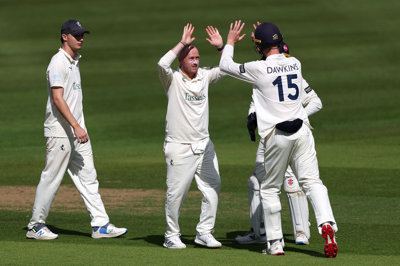 Matt Parkinson was in the wickets against his old county, Kent vs Lancashire, County Championship, Division Two, Canterbury, September 9, 2025