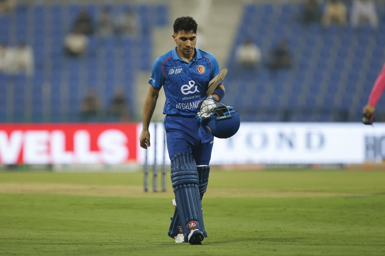 Rahmanullah Gurbaz's poor run of form continued, Afghanistan vs Hong Kong, Men's T20 Asia Cup, Abu Dhabi, September 09, 2025