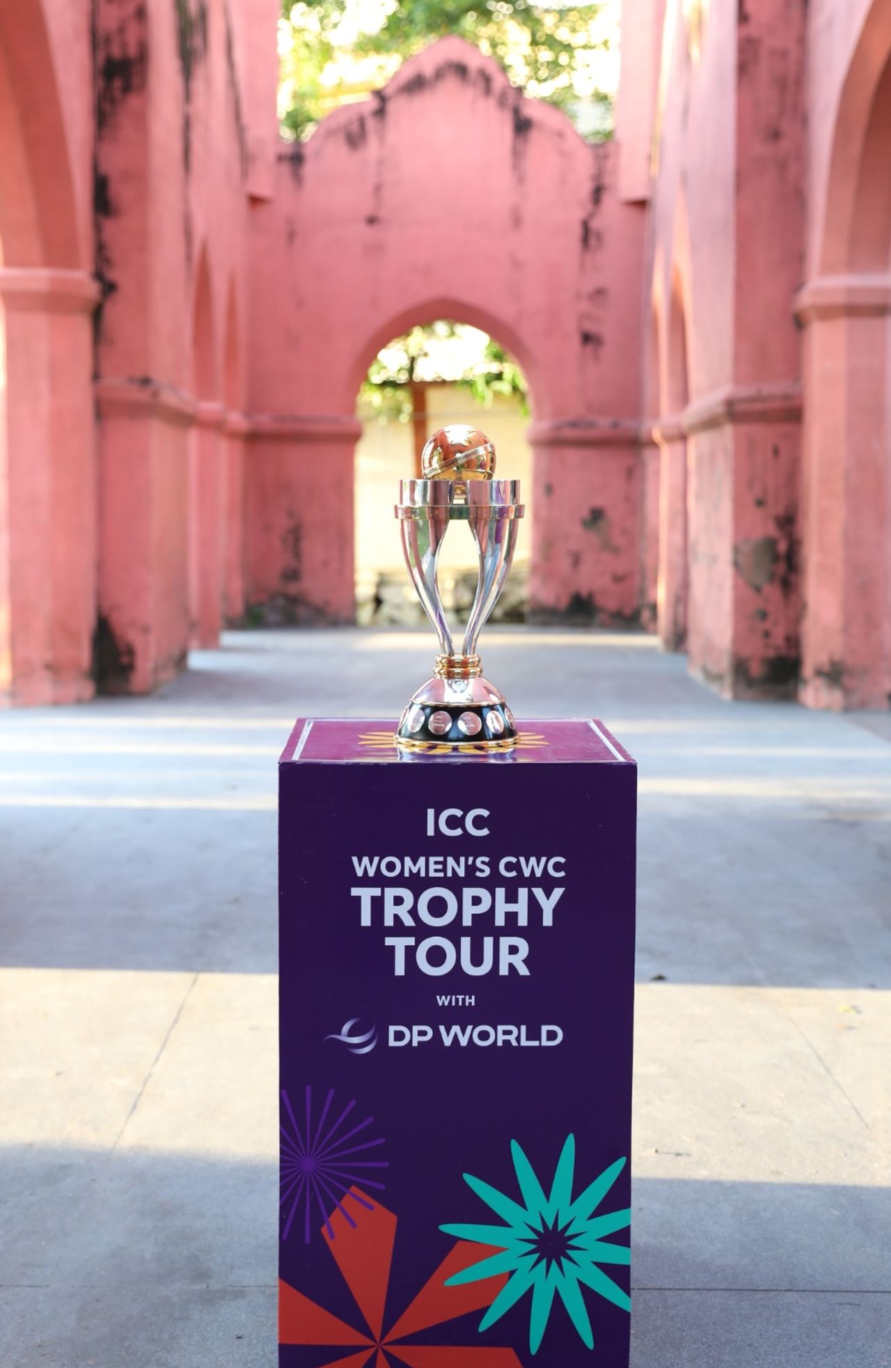 The Women's World Cup trophy tour makes a stop at the Northbrook Gate, Guwahati, September 10, 2025