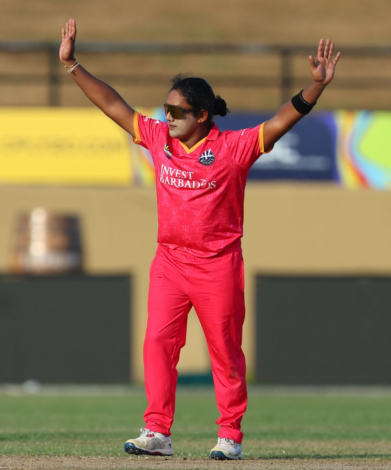 Chamari Athapaththu was named Player of the Match for her four wickets, Barbados Royals vs Trinbago Knight Riders, WCPL 2025, Providence, September 10, 2025