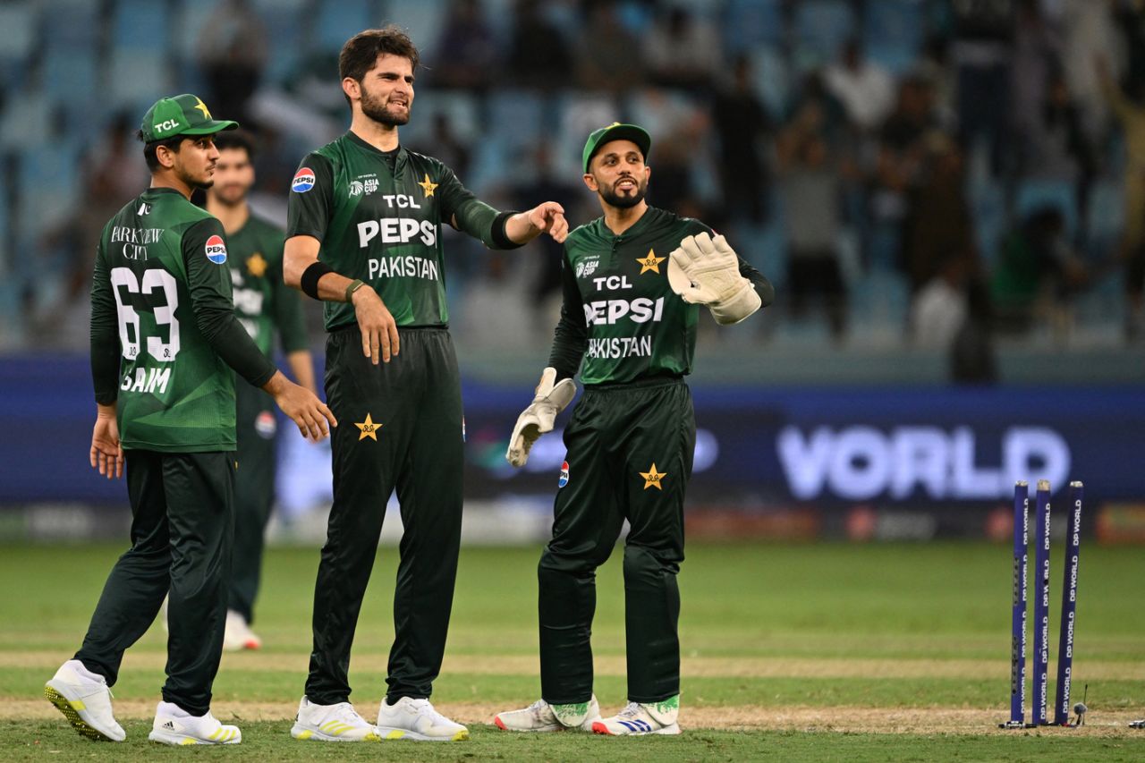 Shaheen Shah Afridi in the middle, Pakistan vs Oman, Men's T20 Asia Cup, Dubai, September 12, 2025