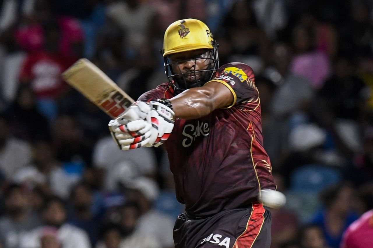 Kieron Pollard belted four sixes, Barbados Royals vs Trinbago Knight Riders, CPL 2025, Bridgetown, September 12, 2025